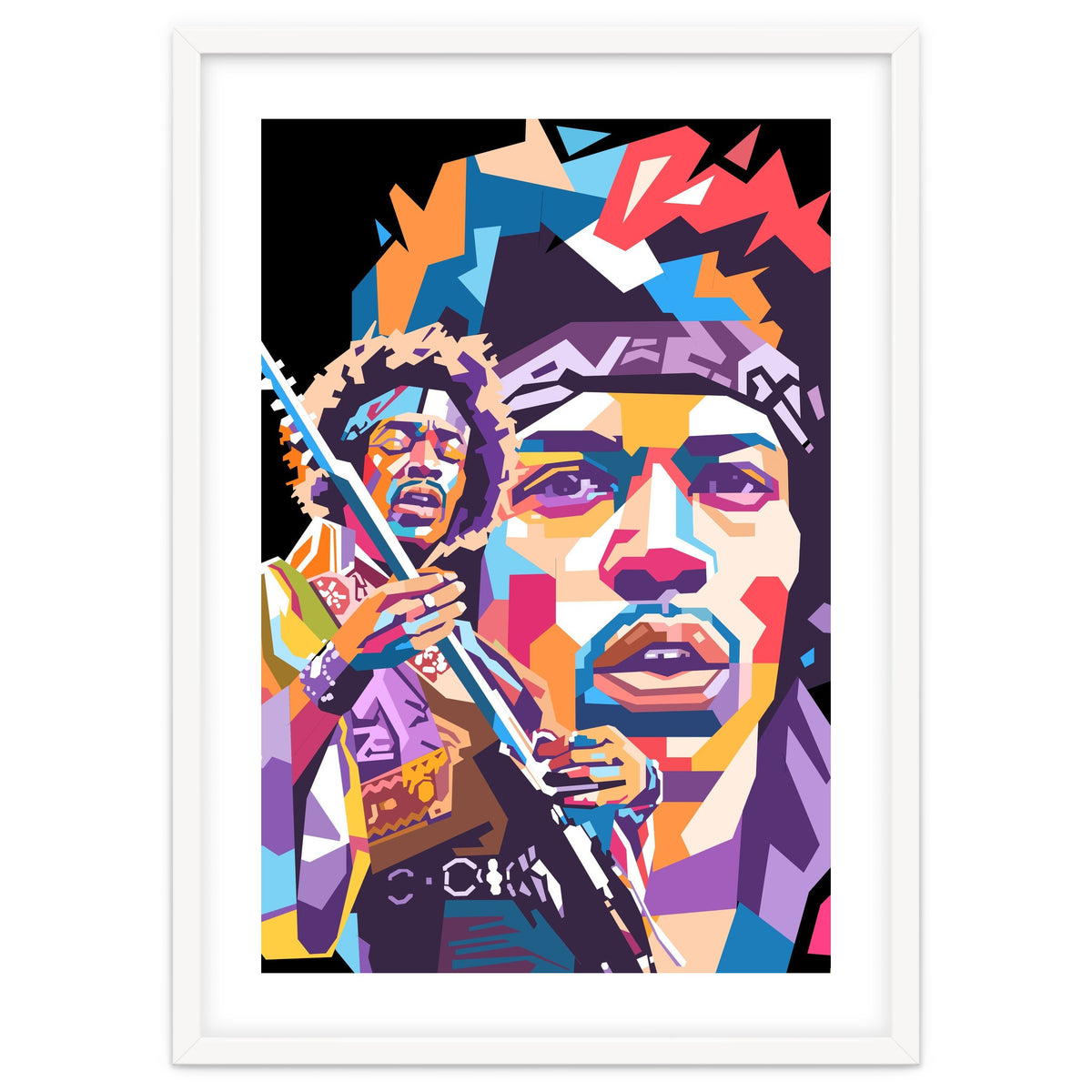 Jimi Hendrix wpap art
