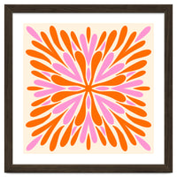 Symmetry Petals - pink and orange