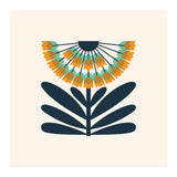 Orange Retro Allium  (Print Only) thumbnail