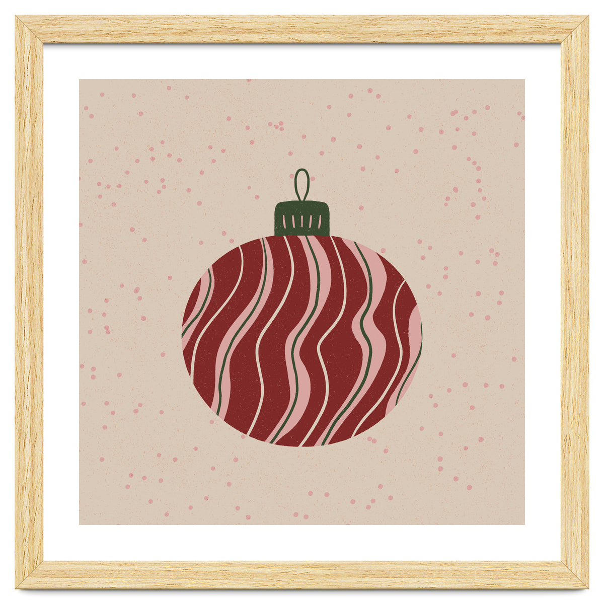 Christmas Globe with swirls