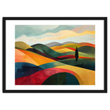 Abstract Tuscan Hills Landscape Painting thumbnail