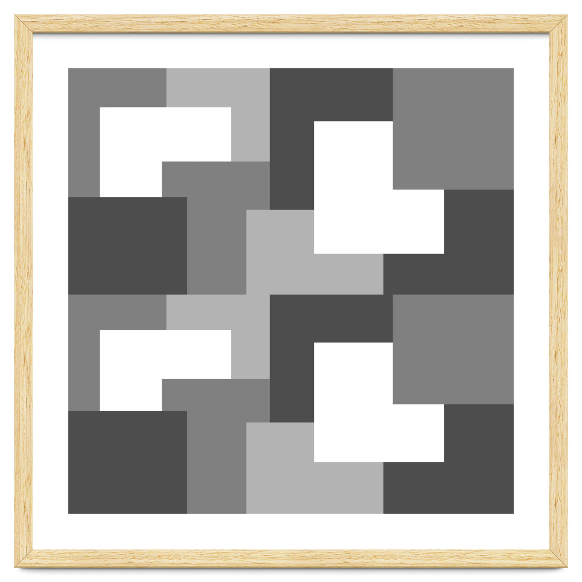 Grey Abstract Square Tiles