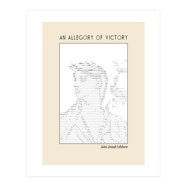 An Allegory Of Victory – Jules Joseph Lefebvre Ascii Art (Print Only)