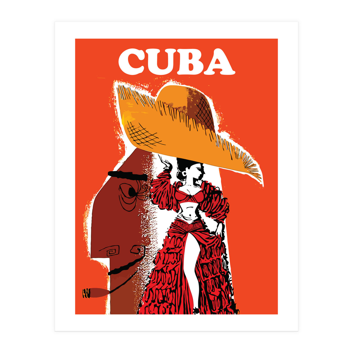 Cuba, Dancing Girl (Print Only)