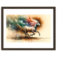 Galloping Horse Color Burst