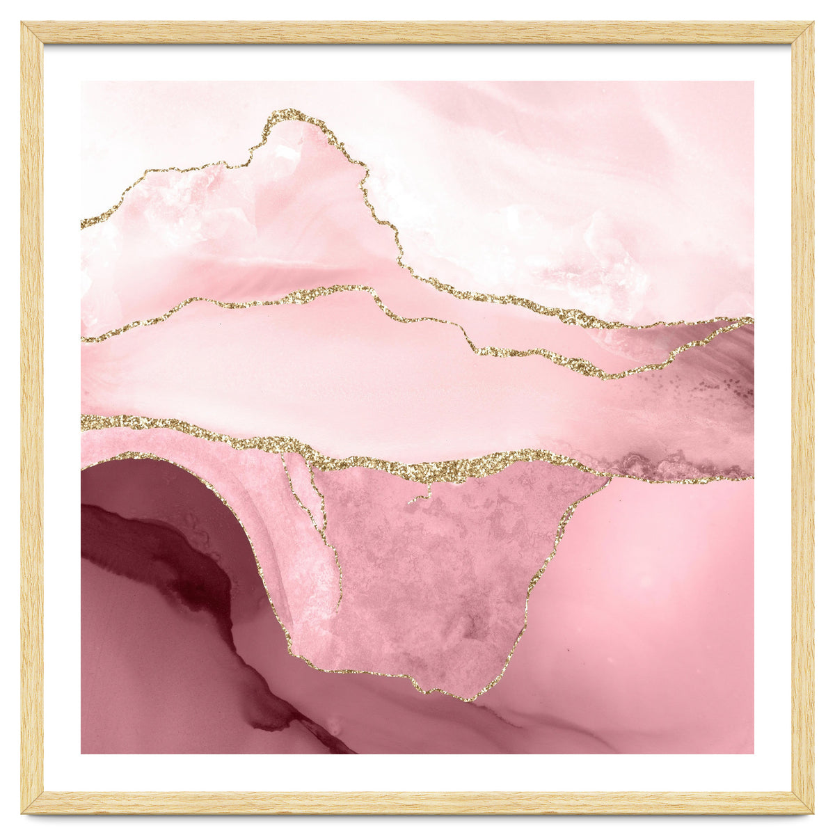 Blush & Gold Agate Texture 05