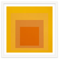 JOSEF ALBERS - HOMAGE TO THE SQUARE YELLOW ORANGE 2. HIGH RESOLUTION