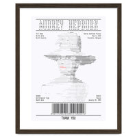 Receipt Art Audrey Hepburn