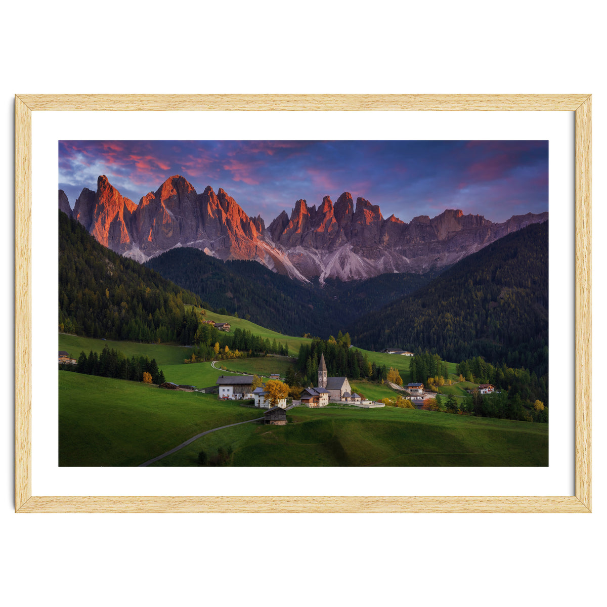 Santa Maddalena at sunset