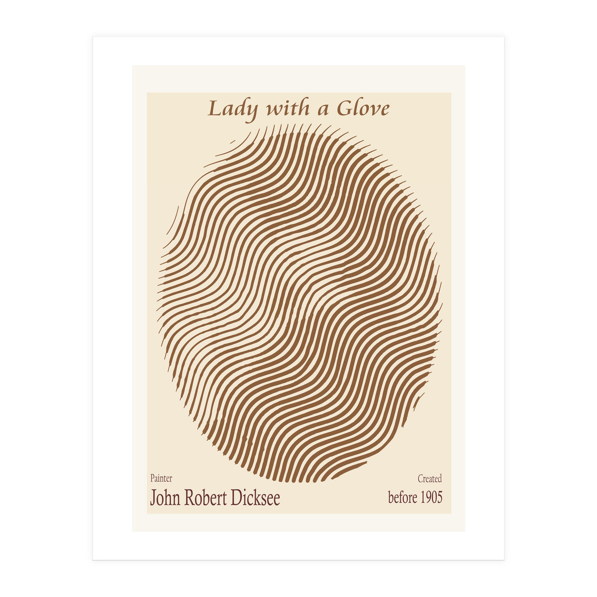 Lady With A Glove – John Robert Dicksee (before 1905) (Print Only)