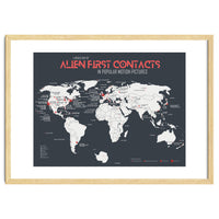World Map of Alien First Contacts in Movies