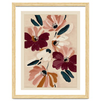 Blush And Wine Blossoms I