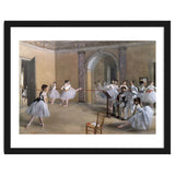 The Dance Foyer at the Opera on the rue Le Peletier, 1872 - 32x46 cm - oil on canvas. thumbnail