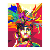 Beauty Traditional Ethnic Woman Pop Art (Print Only)