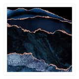 Navy & Rose Gold Agate Texture 02 (Print Only) thumbnail