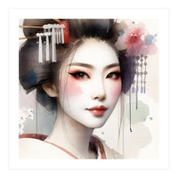 Rose Veil Modern Geisha (Print Only)