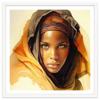 Watercolor Tuareg Woman #11