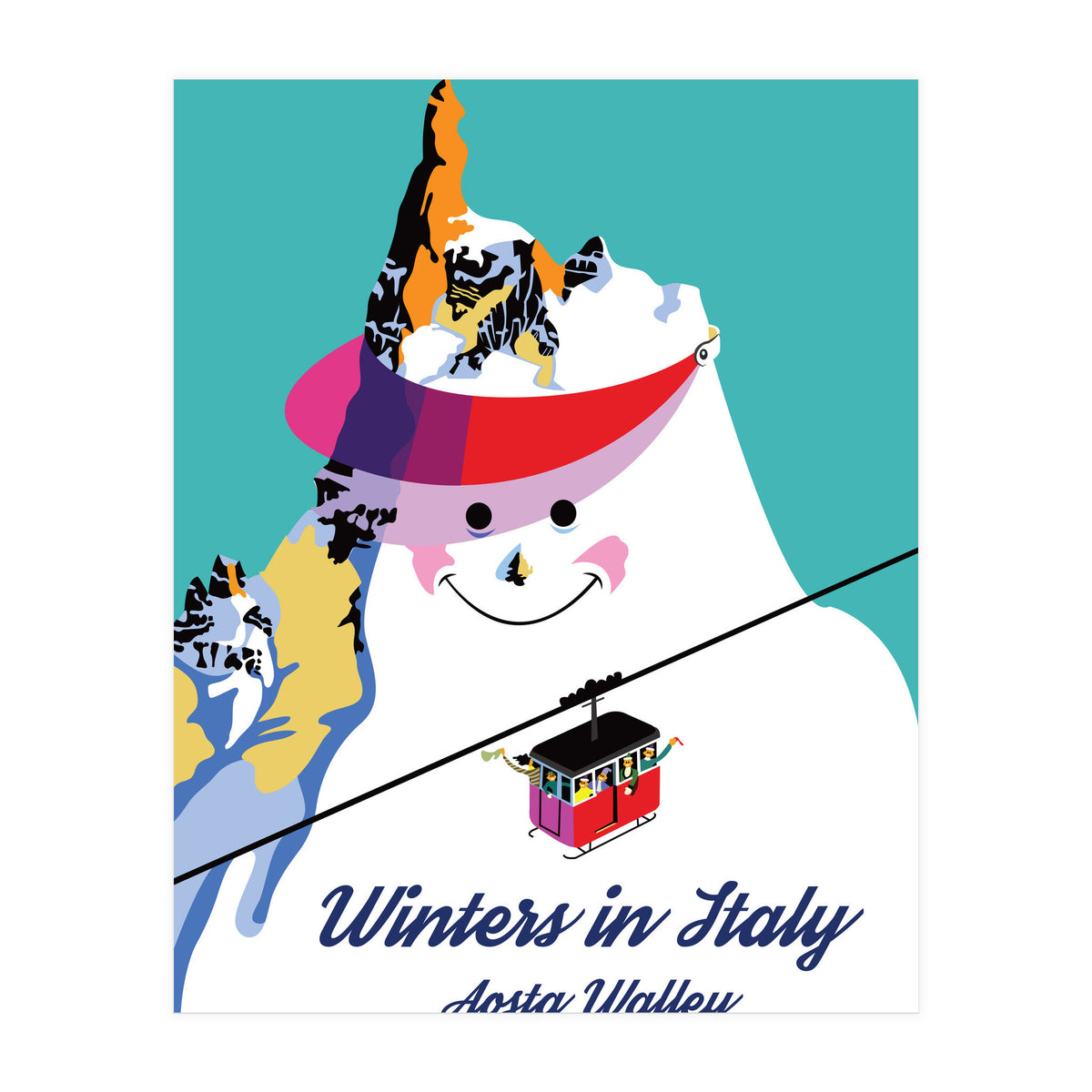 Winters In Italy Aosta Valley (Print Only)