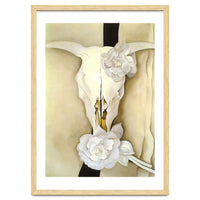 Georgia O’Keeffe – Cow’s Skull with Calico Roses (1931) | Iconic Southwestern Still Life with Desert Symbolism