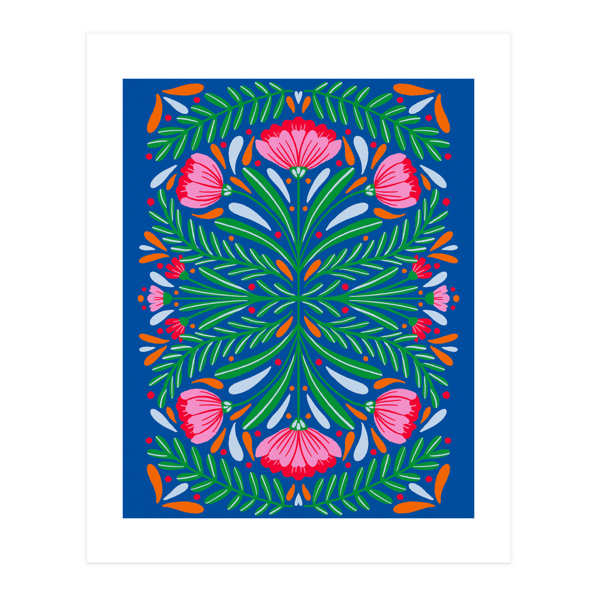 Bold Symmetrical Flowers (Print Only)
