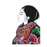 Embroidery Realistic Digital Embroidery Fashion Illustration Art Print Viddy Pop Studio Mood Room (Print Only) thumbnail