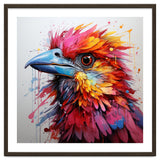 Vibrant Abstract Bird Portrait Watercolor Splash thumbnail