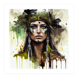 Ceremonial Druid Warrior Portrait (Print Only) thumbnail