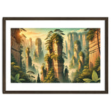 Vintage China, Zhangjiajie Stone Pillars Poster thumbnail
