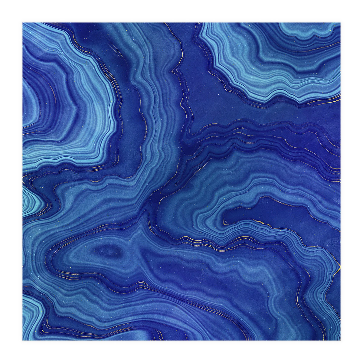 Blue Agate Texture 05 (Print Only)