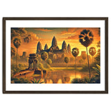 Vintage Cambodia, Angkor Wat Sunrise Poster thumbnail