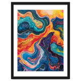 Vibrant Fluid Acrylic Pour Abstract Art thumbnail