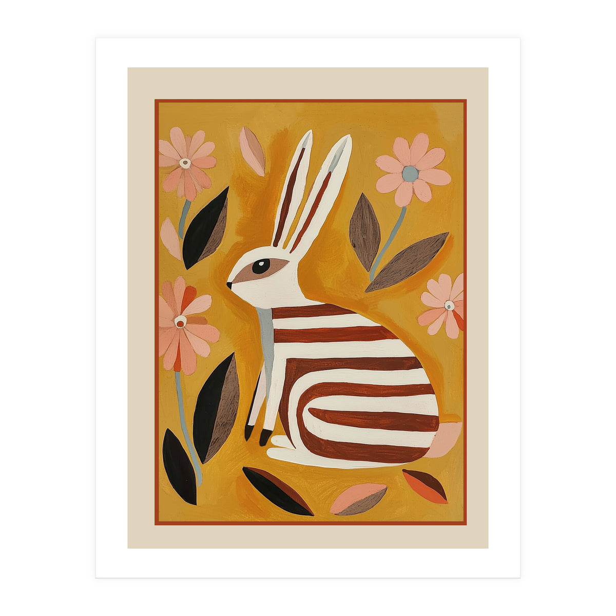 Striped Hare (Print Only)