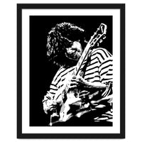 Pat Metheny American Jazz Guitarist Legend in Monochrome 3