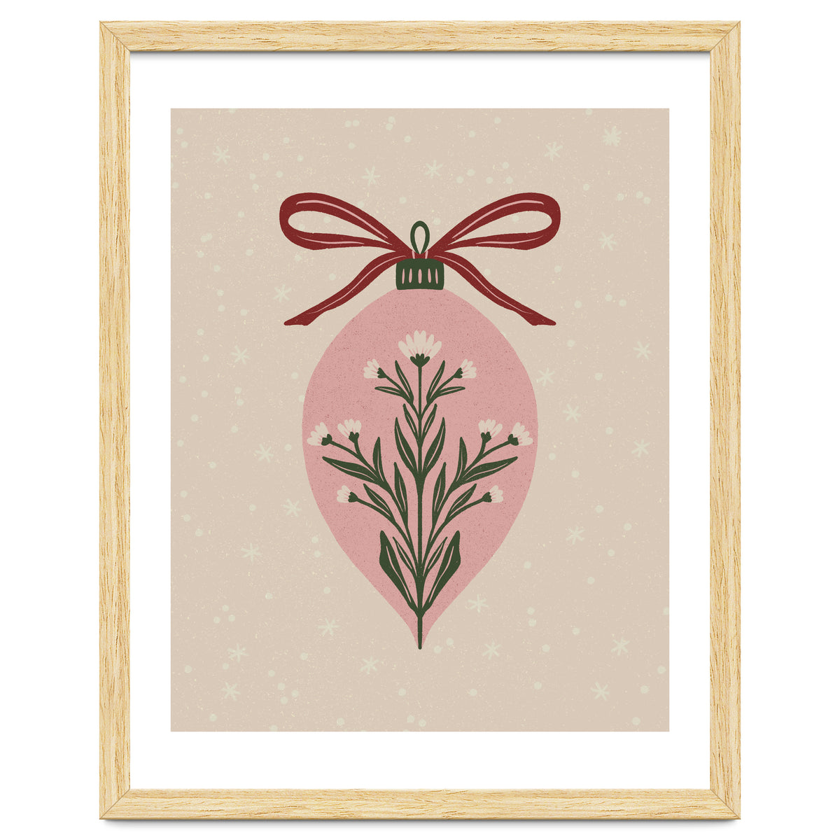 Christmas Floral Globe