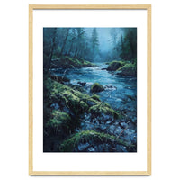 The Cerulean Current: A Whispering Flow Through the Moss