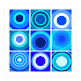 Circles & Rectangles Alt Blue 3 X 3: 4 (Print Only) thumbnail