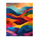 Abstract Rainbow Mountain Landscape (Print Only) thumbnail
