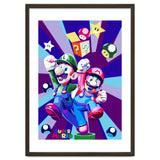 Mario Luigi Popart Cartoon Pop Art thumbnail