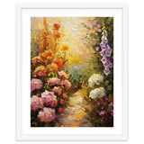 Golden Hour Summer Garden Path Oil Painting thumbnail