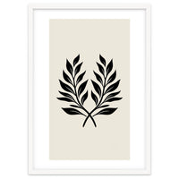 Minimalist Laurel Wreath: Botanical Line Art