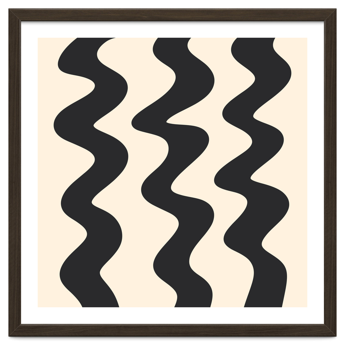 Squiggly Lines - monochrome