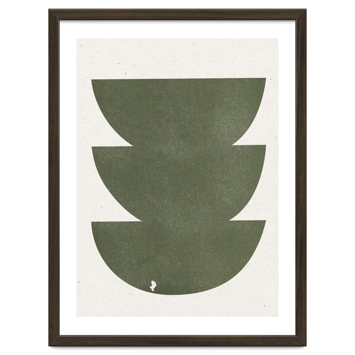 GREEN WATERCOLOR SHAPES NO.3