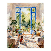 Matisse Inspired Family Room (Print Only)