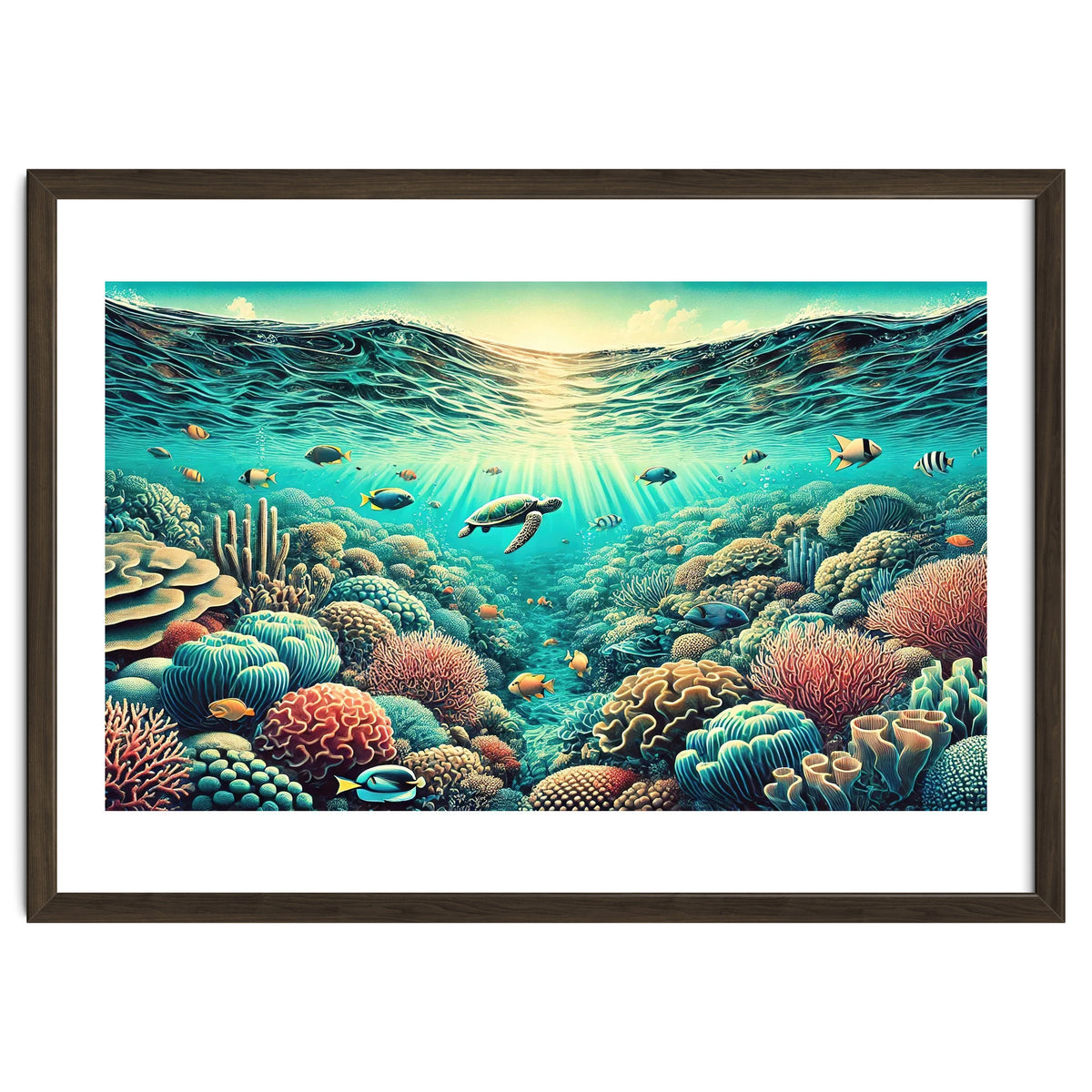 Vintage Australia, Great Barrier Reef Poster