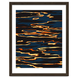Sunset Reflection, Positivity Hope Growth Optimism Mindset, Nature Marble Dark Ocean thumbnail