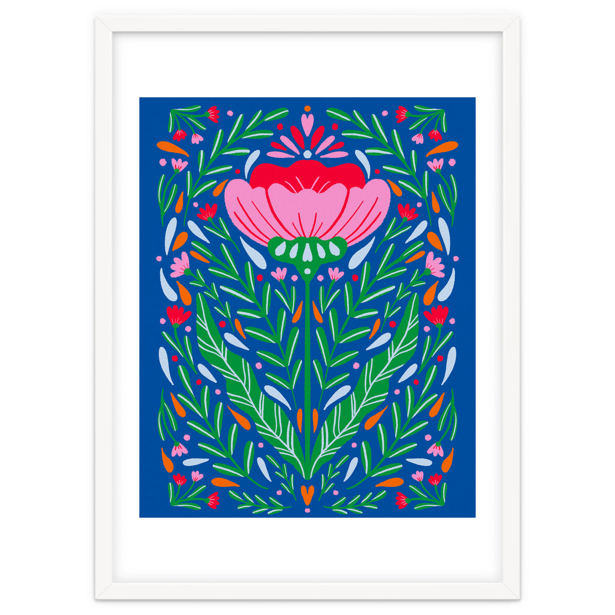 Bold Symmetrical Floral