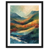 Textured Impasto Mountain Valley Landscape thumbnail