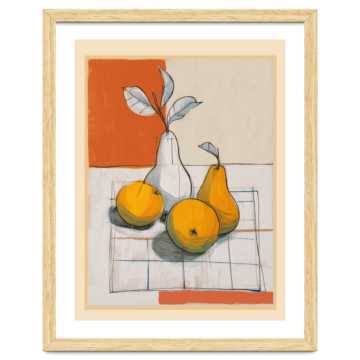 Modern Pear Still Life