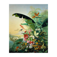Fleurs exotique, 1836 Exotic flowers from tropical countries. Canvas, 162 x 121 cm. (Print Only)