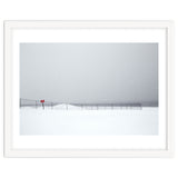 Fence in the winter seascape thumbnail